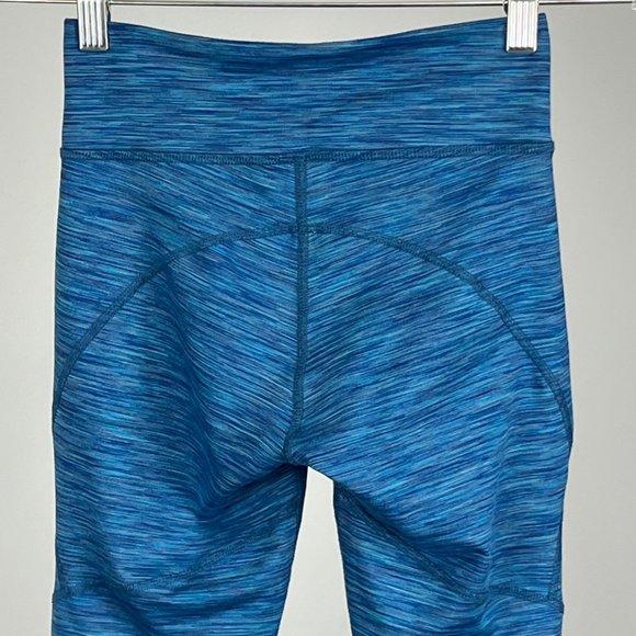 Outdoor Voices Womens Kneecap Warmup Leggings Crop Capri Blue Space Dye size XS - Picture 6 of 10